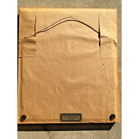 Dried Flowers Girl Birds Picture Wall Art Lady Girl Vtg 13" x 11 1/2" Signed - Picture 5 of 6